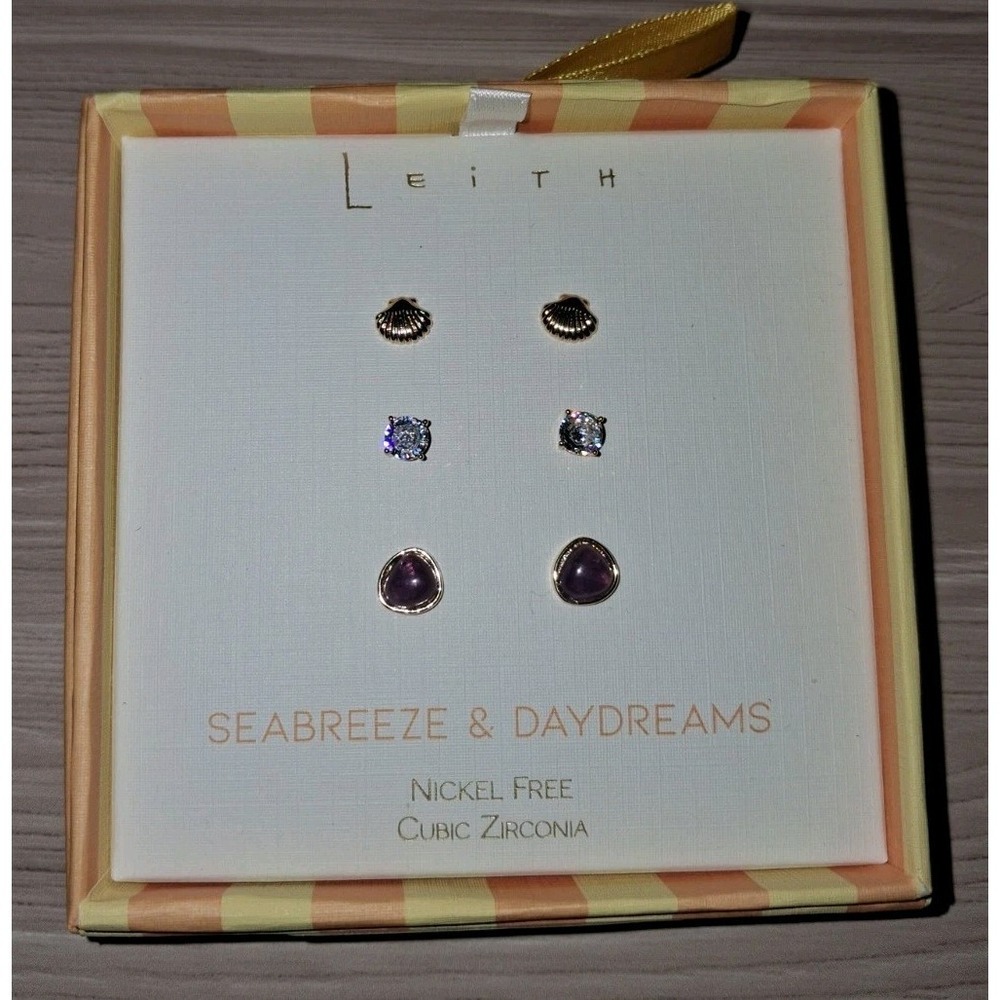 Seabreeze & Daydreams Set of 3 Seashell Earrings